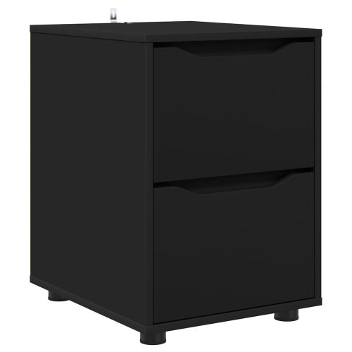 Шкаф за съхранение Черно 40 x 48 x 57 см Инженерно дърво