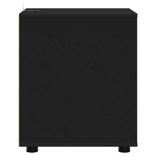 Шкаф за съхранение Черно 40 x 48 x 57 см Инженерно дърво