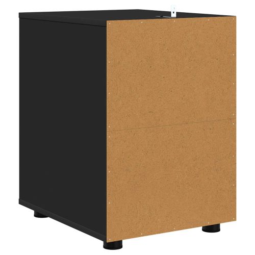 Шкаф за съхранение Черно 40 x 48 x 57 см Инженерно дърво