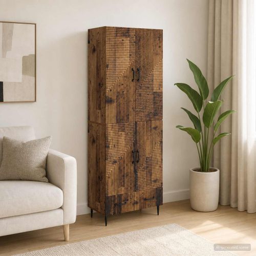 Комплект шкафове 2 pcs 66 х 34,5 х 95 см Инженерна дървесина