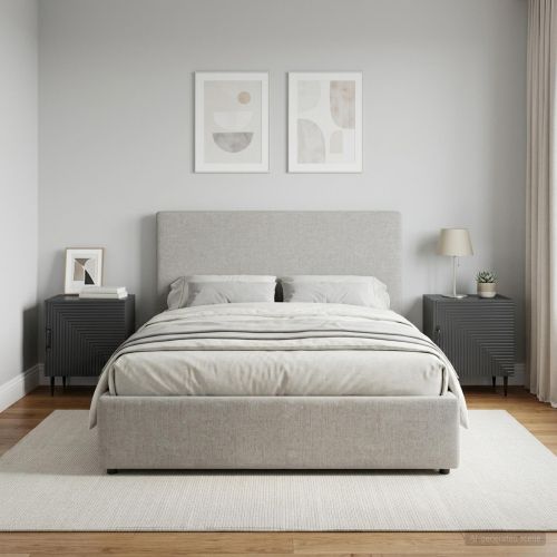 Нощен шкаф 2 pcs Черно 43 x 34,5 x 50 см Инженерна дървесина