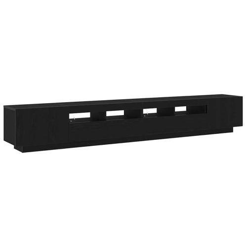 Комплект ТВ шкаф 3 pcs Черно 260 x 35 x 40 см Инженерно дърво
