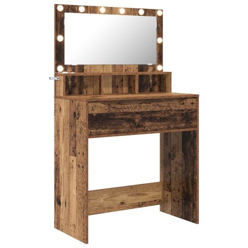 Тоалетки за спалня с чекмедже Старо дърво 80 x 39,6 x 135 см