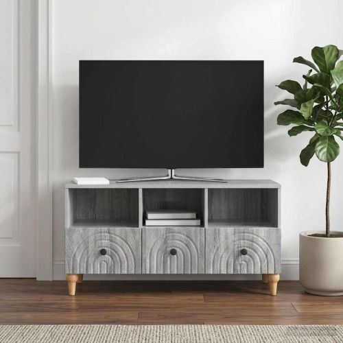 ТВ шкаф Сиво Сонома 102 x 34,5 x 50 см