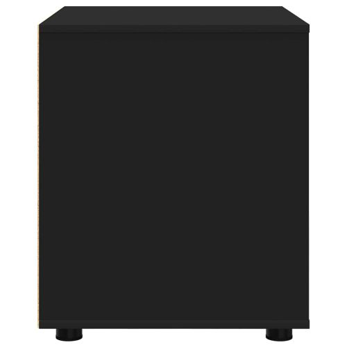 Шкаф за съхранение Черно 60 x 48 x 57 см Инженерно дърво