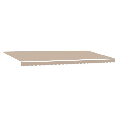 Прибираща се тента Бежово 600 × 300 cm Полиестер