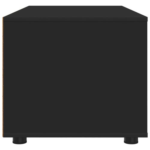 ТВ шкаф с чекмедже Черно 100 x 48 x 43 см Инженерно дърво