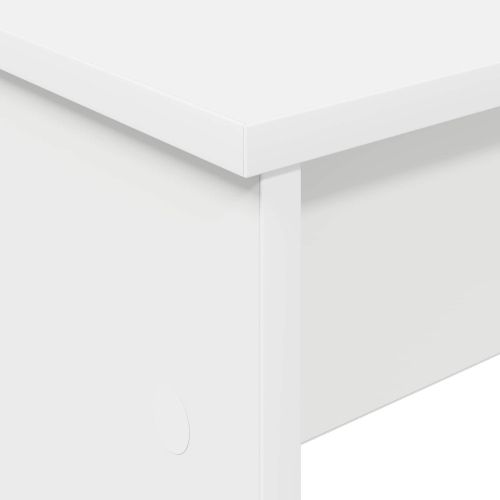 Стойка за клавиатура Бяло 130 x 32 x 64 см Инженерно дърво