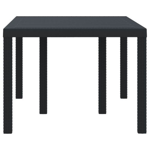 Градинска маса Антрацит 150 x 100 x 73 см полиратан