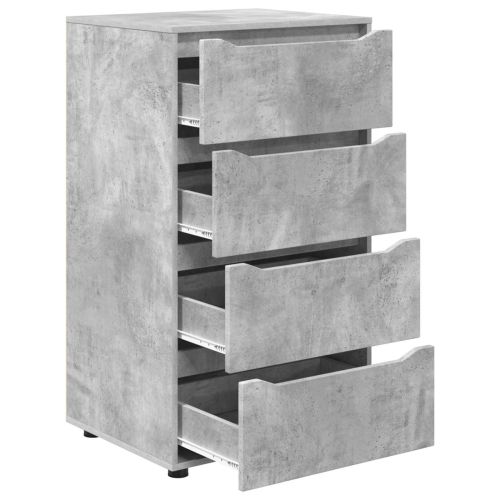 Шкафове за съхранение Циментено сиво 60 x 48 x 105 см