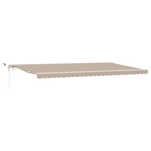 Прибираща се тента Бежово 600 × 300 cm Полиестер