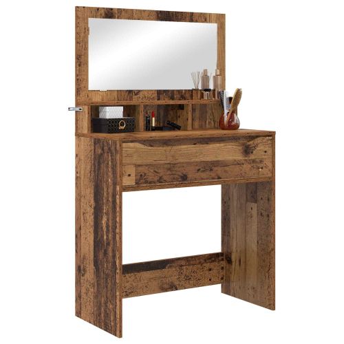 Тоалетки за спалня с чекмедже Старо дърво 80 x 39,6 x 135 см