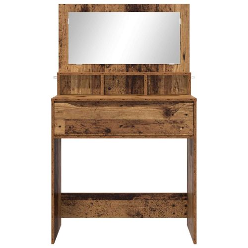 Тоалетки за спалня с чекмедже Старо дърво 80 x 39,6 x 135 см