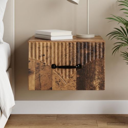 Спален шкаф с монтаж на стена Старо дърво 34,5 x 33 x 20 см