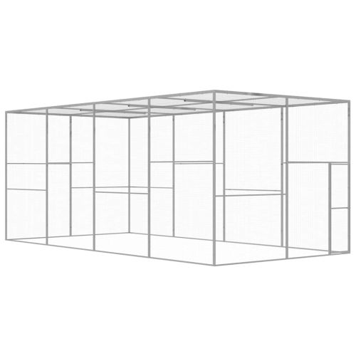 Клетка за котки 6x3x2,5 м поцинкована стомана