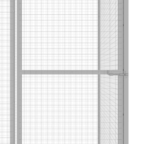 Клетка за котки 6x3x2,5 м поцинкована стомана