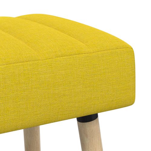 Пейка с канали Светло жълто 110 x 40 x 46 cm Текстил