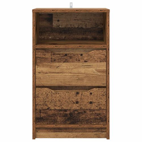 Нощни маси 2 pcs Старо дърво 40 x 30 x 467 см Инженерно дърво