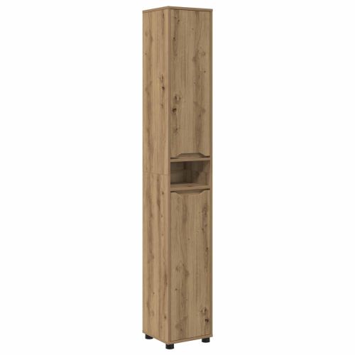 Шкаф за баня Дъб 30,5 x 30 x 195 см Инженерно дърво