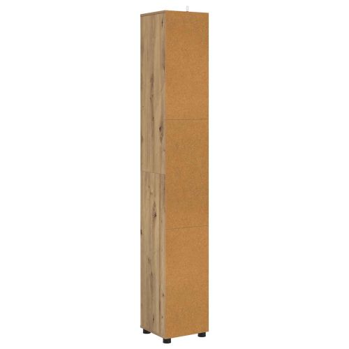 Шкаф за баня Дъб 30,5 x 30 x 195 см Инженерно дърво