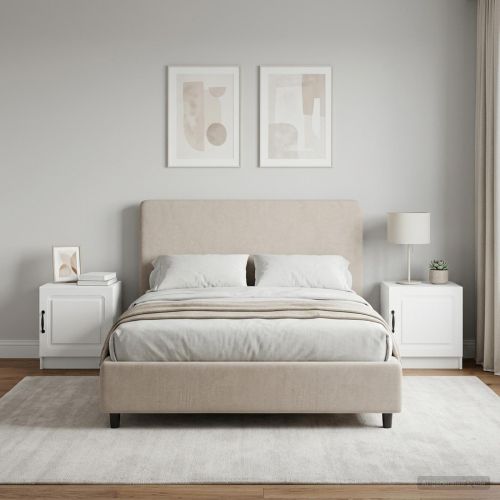 Нощен шкаф 2 pcs Бяло 43 x 34,5 x 47 см Инженерна дървесина