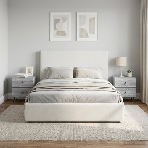 Нощен шкаф с чекмедже 2 pcs Сива сонома 43 x 34,5 x 47,5 см