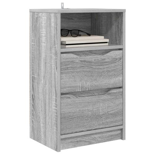 Нощни маси 2 pcs Сив Сонома 40 x 30 x 467 см Инженерно дърво