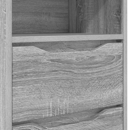 Нощни маси 2 pcs Сив Сонома 40 x 30 x 467 см Инженерно дърво