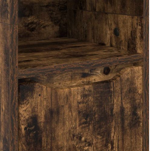 Шкаф за баня Димян дъб 30,5 x 30 x 195 см Инженерно дърво