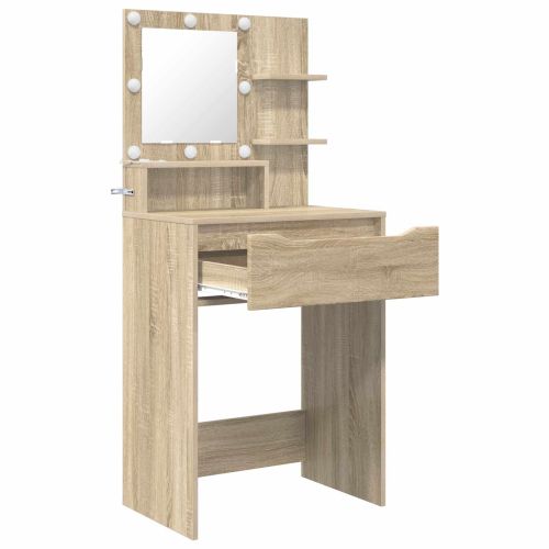 Тоалетки за спалня с чекмедже Сонома дъб 80 x 39,6 x 135 см