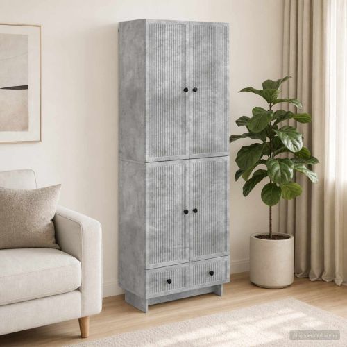 Комплект шкафове 2 pcs Бетонно сиво 66 х 34,5 х 95 см