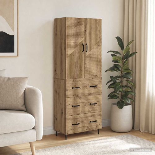 Комплект шкафове 2 бр. 66 x 34,5 x 90 см Инженерна дървесина
