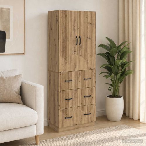 Комплект шкафове 2 бр. 66 x 34,5 x 87 см Инженерна дървесина