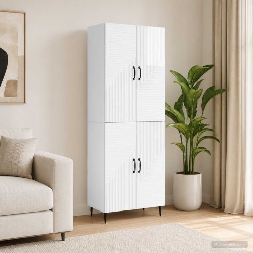 Комплект шкафове 2 pcs 66 x 34,5 x 89,5 см Инженерна дървесина