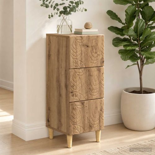 Чекмеджетен шкаф 33 x 34,5 x 90 см Инженерна дървесина
