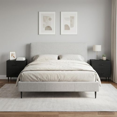Нощен шкаф 2 pcs Черно 43 x 34,5 x 47,5 см Инженерна дървесина