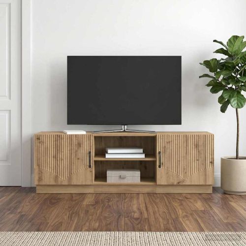 ТВ шкаф 150 x 31 x 47 см Дъб артизан Инженерна дървесина