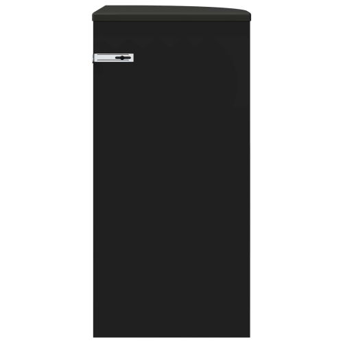 Крайна масичка Черно 29,6 x 29,6 x 60 см Инженерно дърво