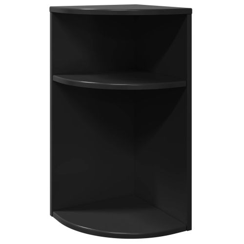 Крайна масичка Черно 29,6 x 29,6 x 60 см Инженерно дърво