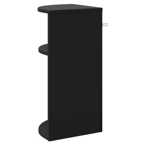 Крайна масичка Черно 29,6 x 29,6 x 60 см Инженерно дърво