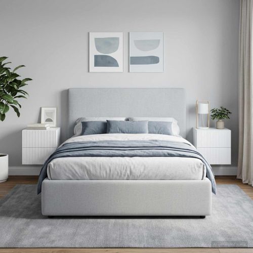 Спален шкаф с монтаж на стена 2 pcs Бяло 33 x 34,5 x 40 см