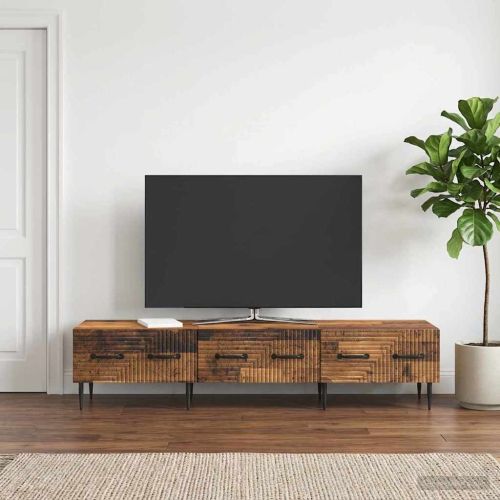 ТВ шкаф Старо дърво 147 x 34,5 x 30 см Инженерна дървесина