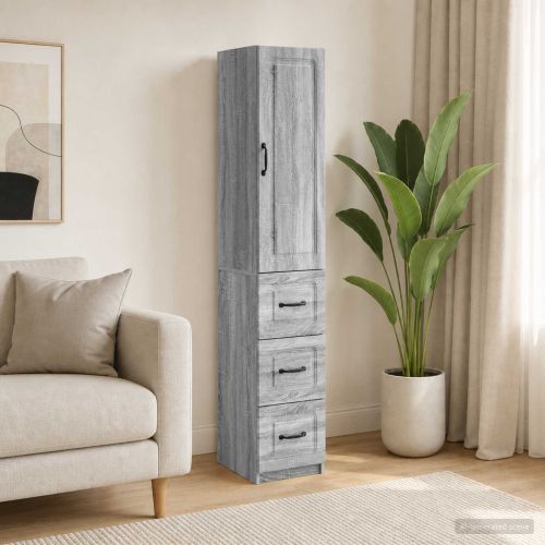 Комплект шкафове 2 pcs Сив Сонома 33 x 34,5 x 87 см