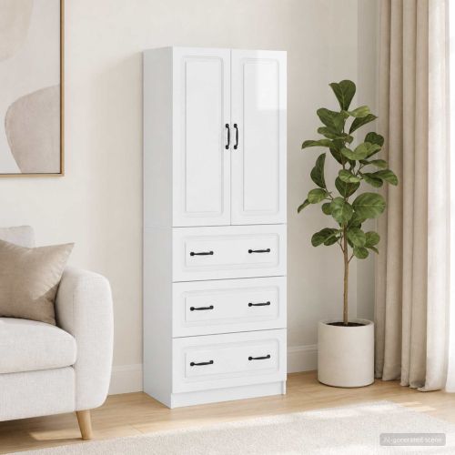 Комплект шкафове 2 бр. 66 x 34,5 x 87 см Инженерна дървесина