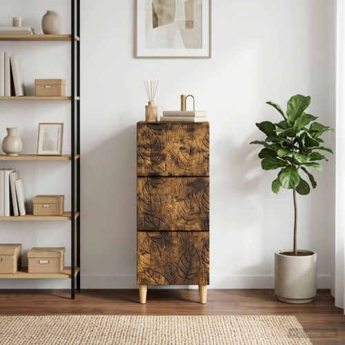 Чекмеджетен шкаф Опушен дъб 33 x 34,5 x 90 см