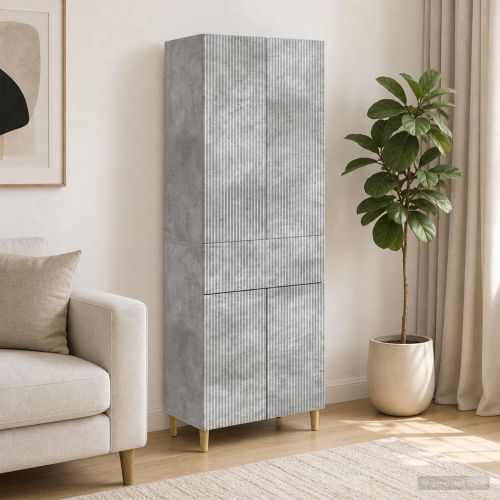 Комплект шкафове 2 pcs Бетонно сиво 66 x 34,5 x 90 см