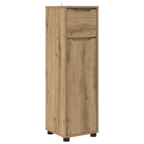 Шкаф за баня Дъб 30,5 x 30 x 101 см Инженерно дърво