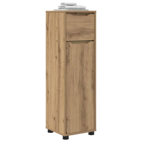Шкаф за баня Дъб 30,5 x 30 x 101 см Инженерно дърво