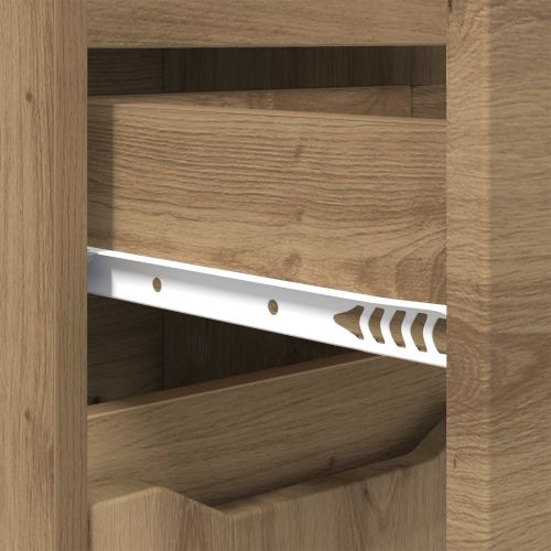 Шкаф за баня Дъб 30,5 x 30 x 101 см Инженерно дърво