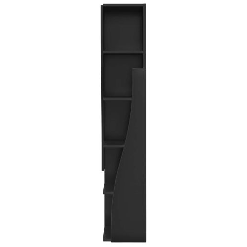 Ъглов шкаф 27,5x27x140см Инженерна дървесина Черно